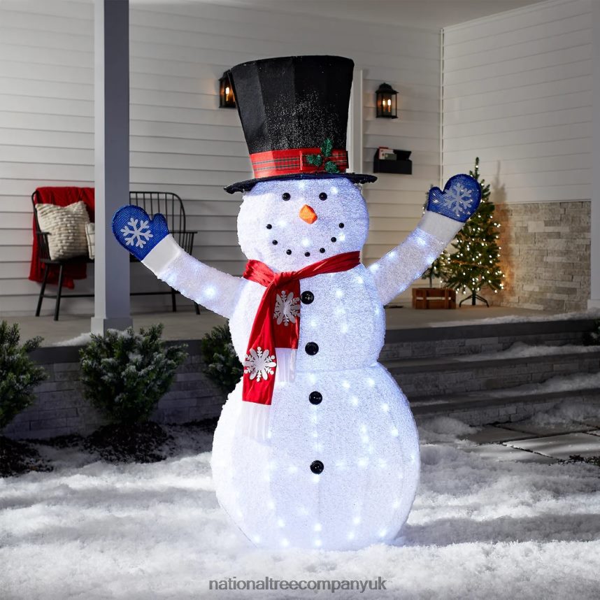 decoration | National Tree Company 72\ Snowman Decoration with White LED Lights F2L4F601